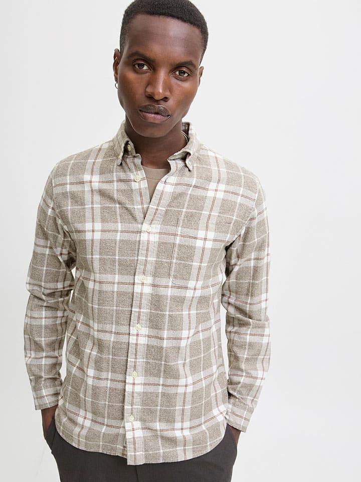 Košeľa Jack & Jones Beige/ Creme 215310 Hemd in Beige/ Creme - 2