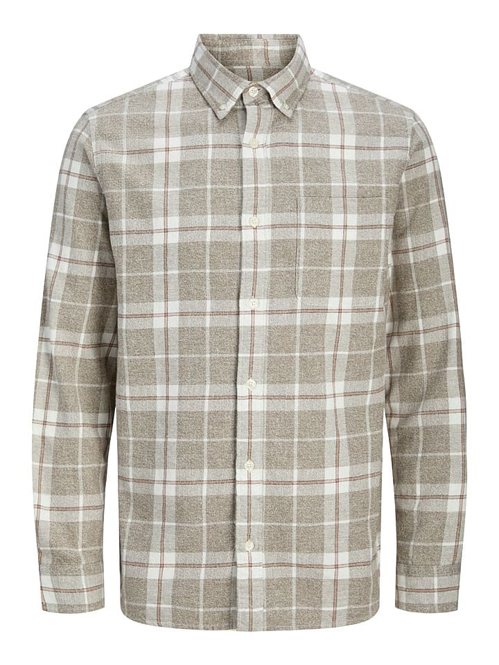 Košeľa Jack & Jones Beige/ Creme 215310 Hemd in Beige/ Creme - 7