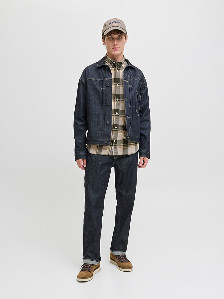 Košeľa Jack & Jones Dunkelgrün/ Beige 7975563 Hemd in Dunkelgrün/ Beige - 2