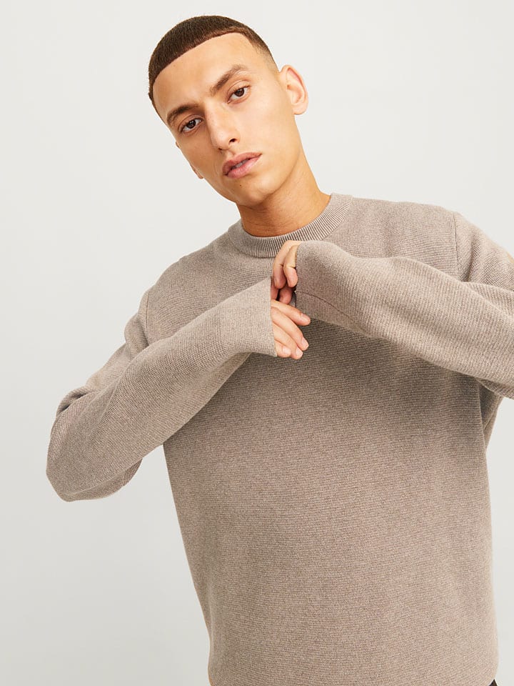 Sveter Jack & Jones Beige 8994965 Pullover "Milano" in Beige - 1
