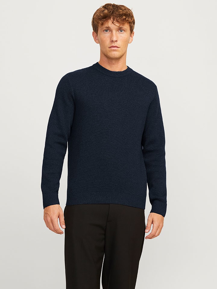 Sveter Jack & Jones Dunkelblau 6989181 Pullover "Milano" in Dunkelblau - 3