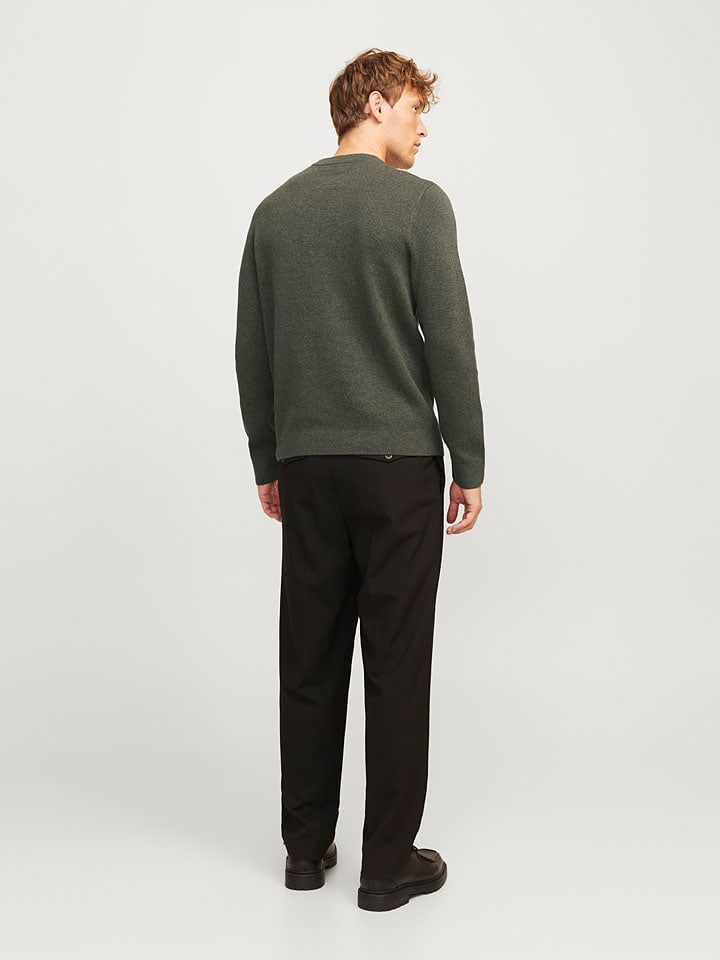 Sveter Jack & Jones Khaki 7181038 Pullover "Milano" in Khaki - 4