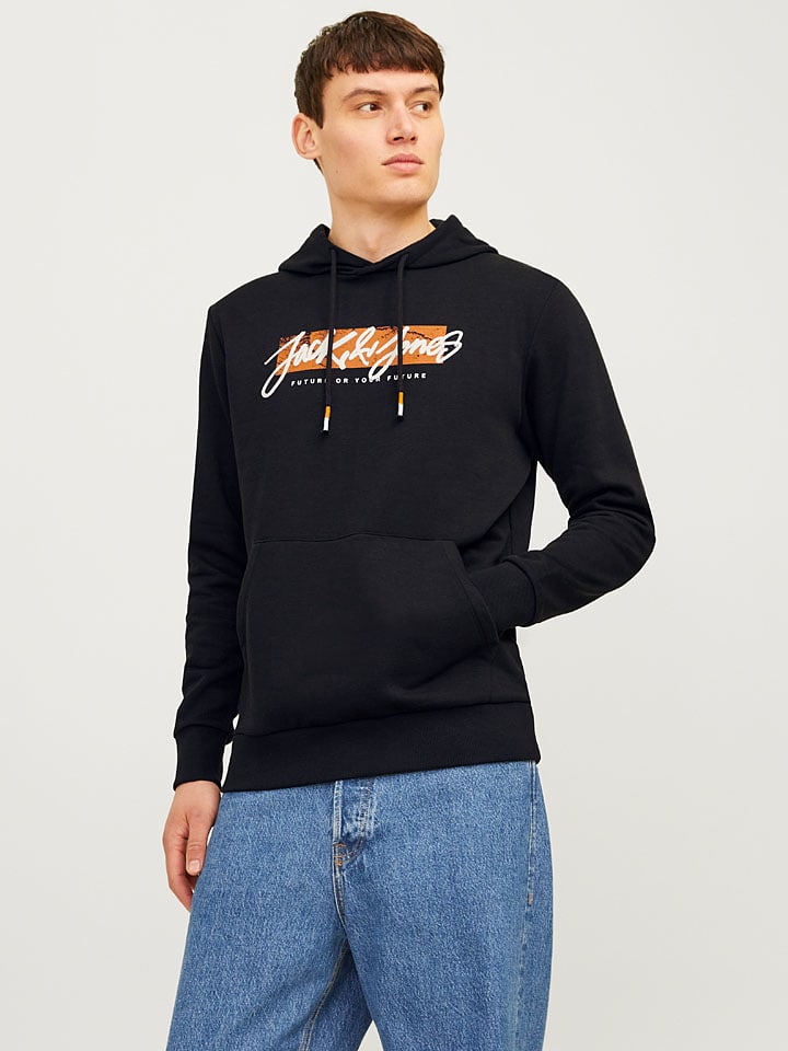 Mikina Jack & Jones Schwarz 8326310 Hoodie "Whitley" in Schwarz - 1