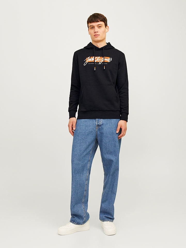 Mikina Jack & Jones Schwarz 8326310 Hoodie "Whitley" in Schwarz - 3