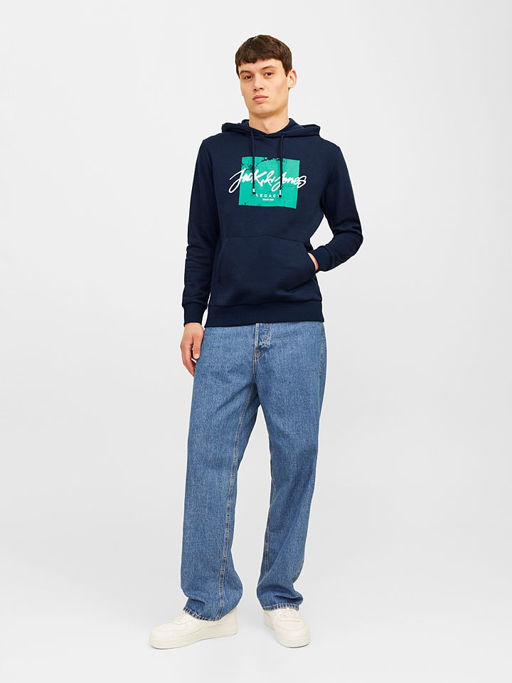 Mikina Jack & Jones Dunkelblau 1740738 Hoodie "Whitley" in Dunkelblau - 7