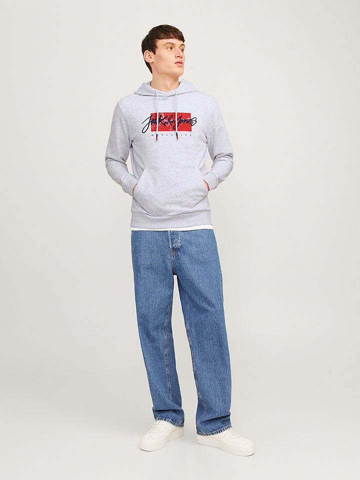 Mikina Jack & Jones Hellgrau 3428486 Hoodie "Whitley" in Hellgrau - 2