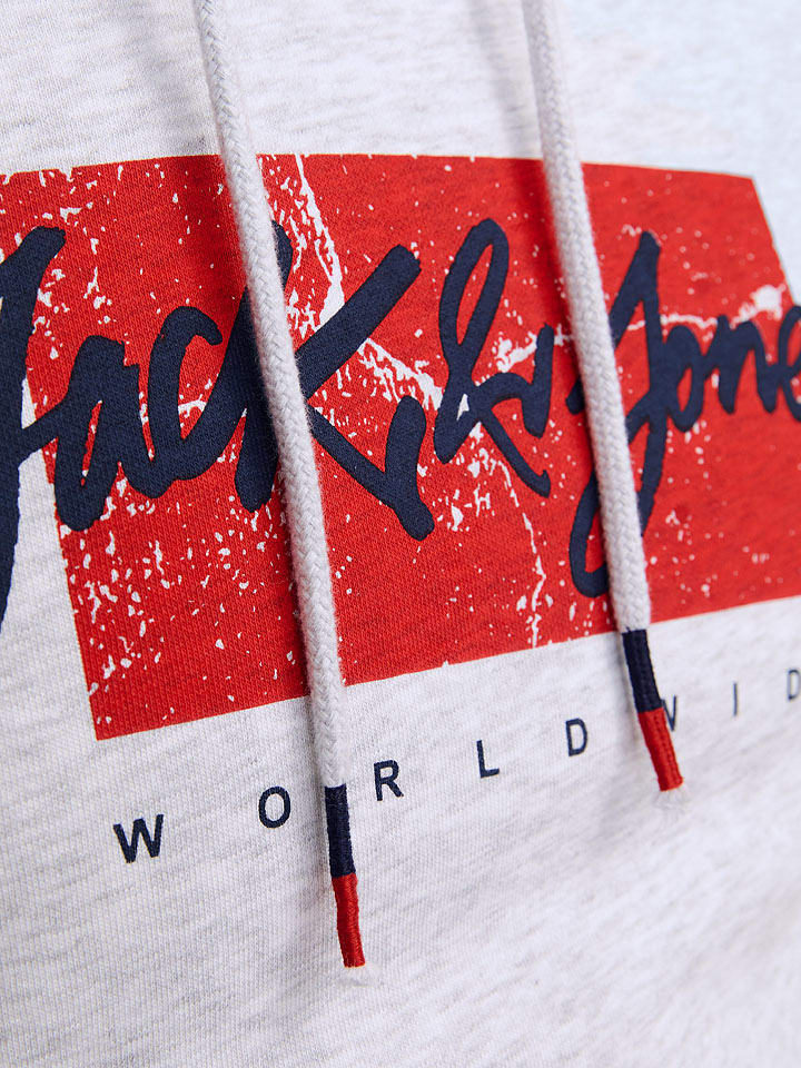 Mikina Jack & Jones Hellgrau 3428486 Hoodie "Whitley" in Hellgrau - 5