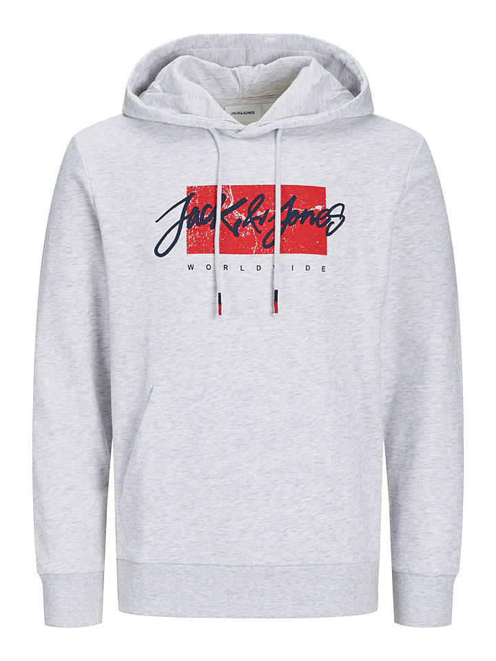 Mikina Jack & Jones Hellgrau 3428486 Hoodie "Whitley" in Hellgrau - 7