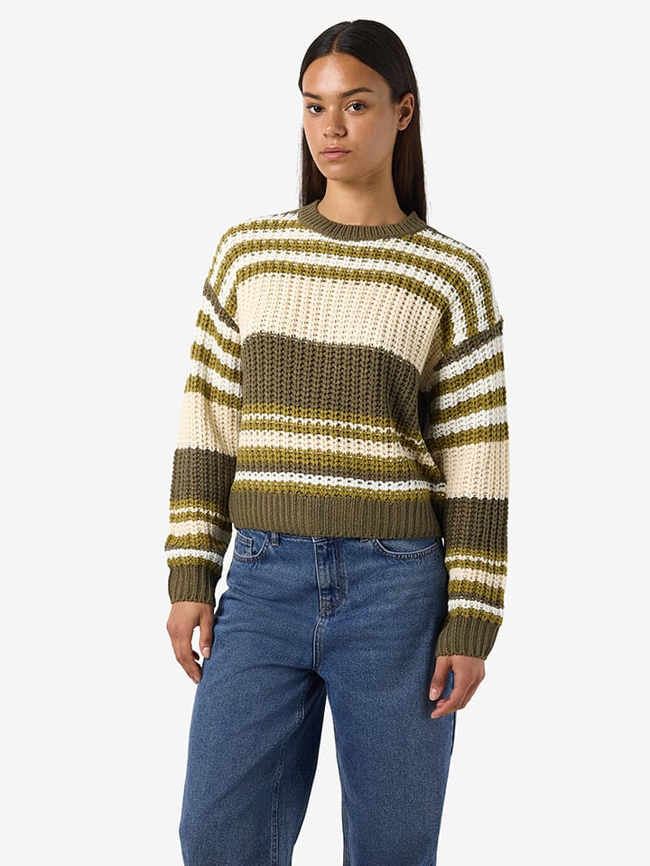 Sveter Noisy may Khaki/ Beige 257657 Pullover in Khaki/ Beige - 2