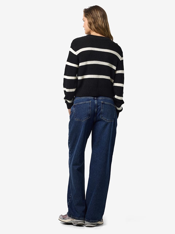 Sveter Noisy may Schwarz/ Creme 8523618 Pullover in Creme/ Schwarz - 4