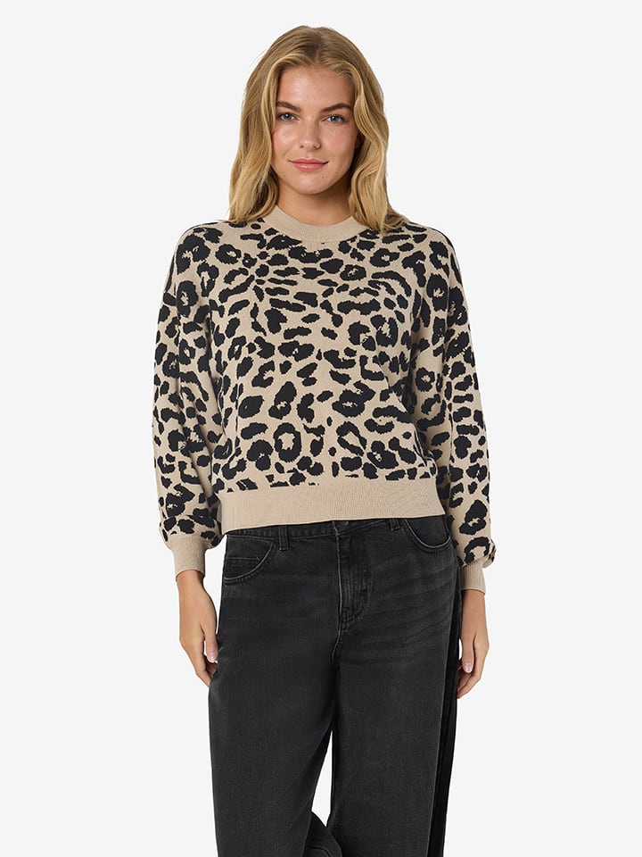 Sveter Noisy may Beige/ Schwarz 2717191 Pullover in Beige/ Schwarz - 5
