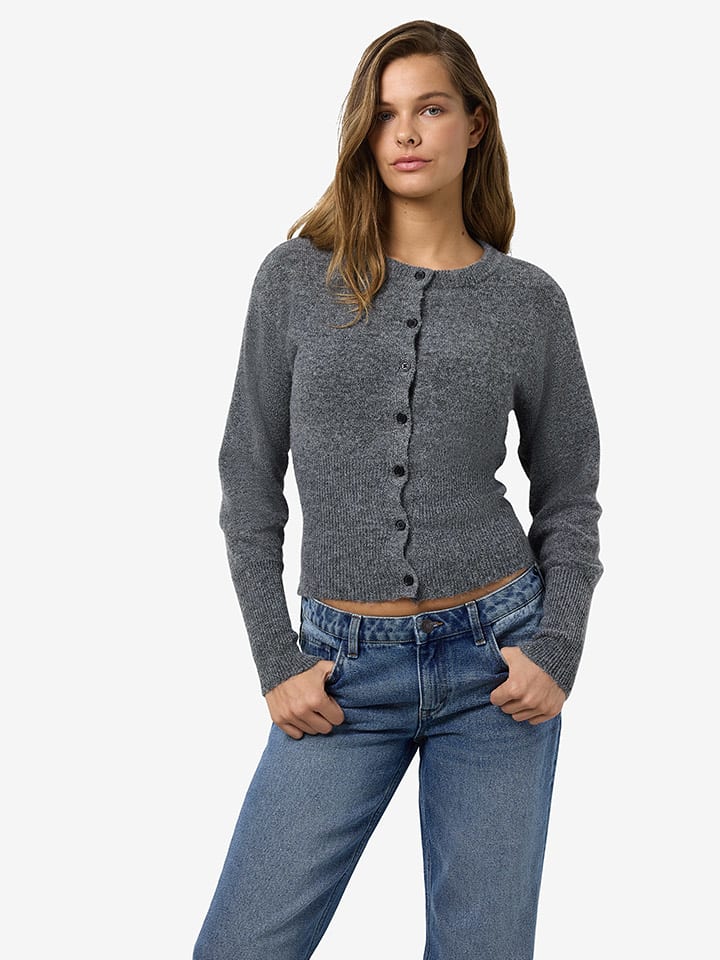 Sveter Noisy may Grau 4964108 Cardigan in Grau - 5