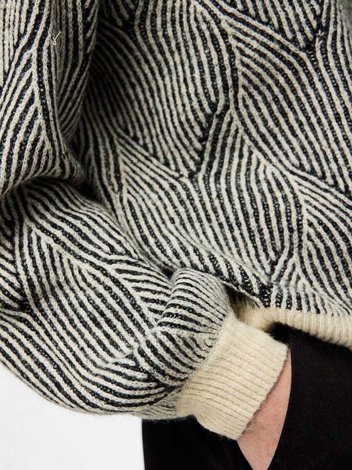 Sveter Pieces Schwarz/ Beige 150103 Pullover "Pcjenna" in Schwarz/ Beige - 5