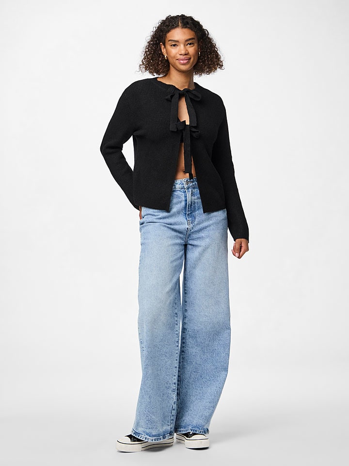 Sveter Pieces Schwarz 3189978 Cardigan "Pcsilly" in Schwarz - 2