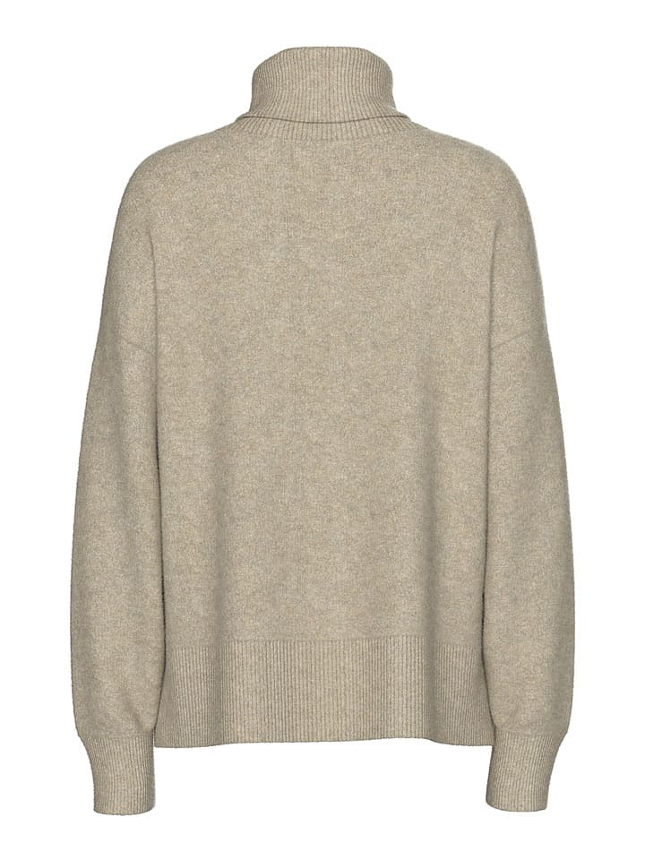 Sveter Pieces Beige 9820098 Rollkragenpullover in Beige - 7
