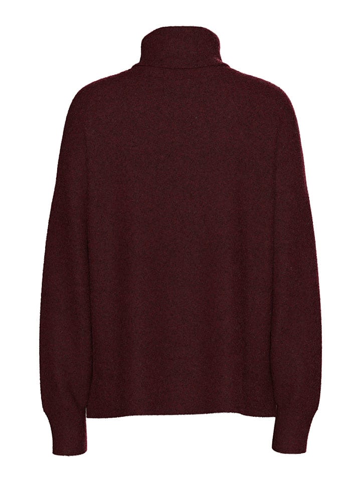 Sveter Pieces Bordeaux 9260030 Rollkragenpullover in Bordeaux - 2