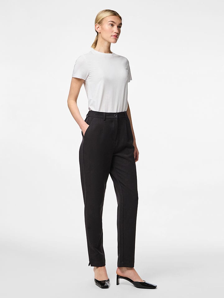 Nohavice Pieces Schwarz 907875 Hose "Pckamil" in Schwarz - 2