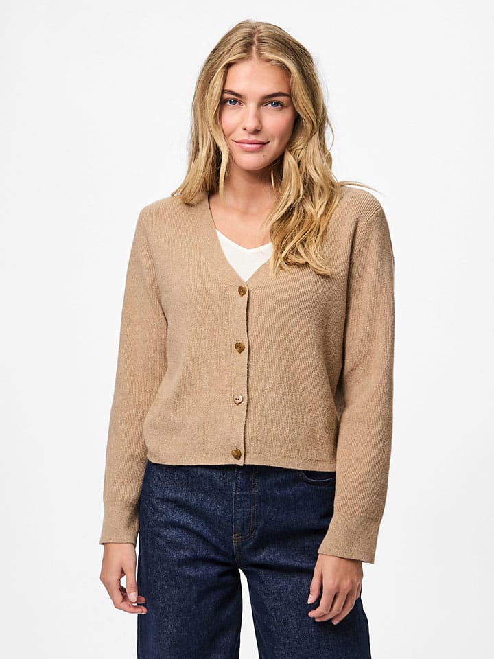 Sveter Pieces Hellbraun 670590 Cardigan "Pcora" in Hellbraun - 1