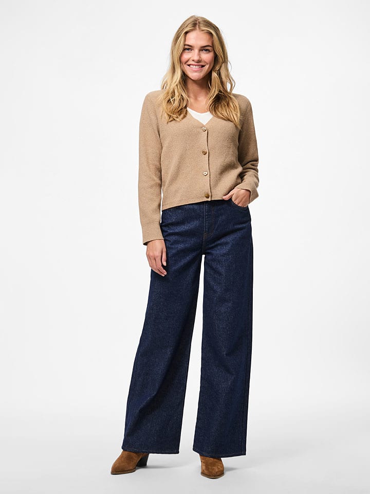 Sveter Pieces Hellbraun 670590 Cardigan "Pcora" in Hellbraun - 2