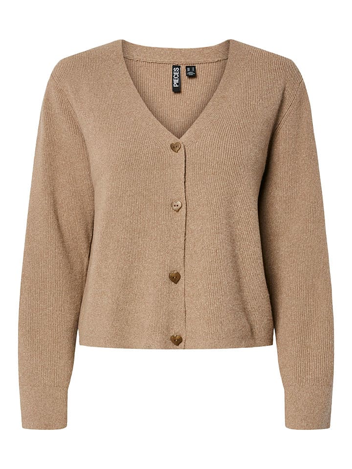 Sveter Pieces Hellbraun 670590 Cardigan "Pcora" in Hellbraun - 5