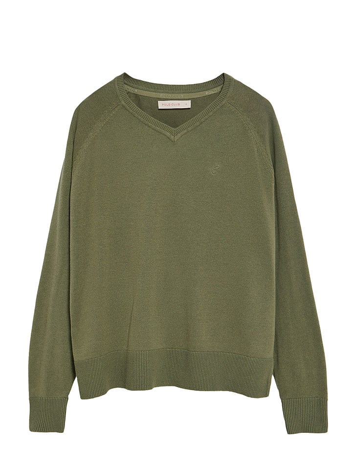 Sveter Polo Club Oliv 7063289 Pullover in Oliv - 5