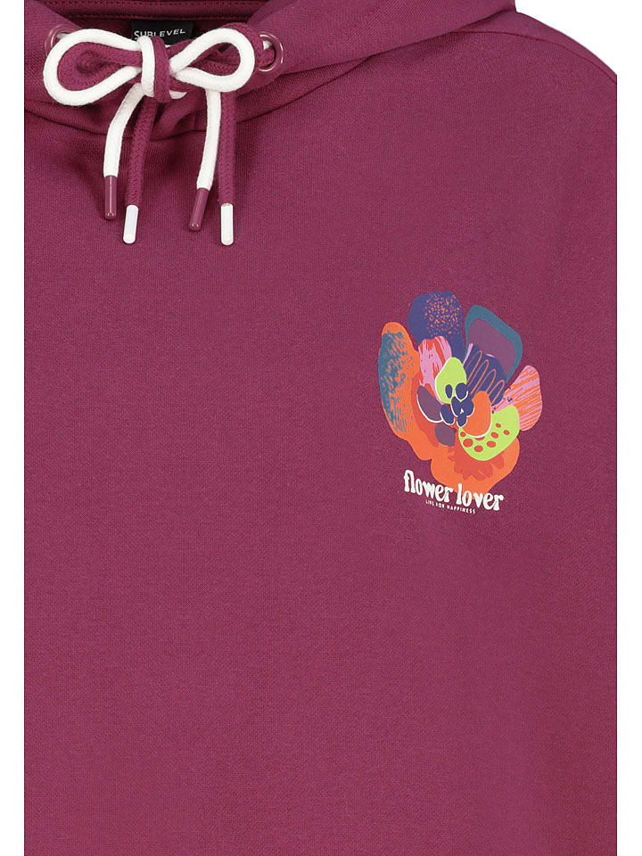 Mikina Sublevel Beere 3771670 Hoodie in Beere - 3