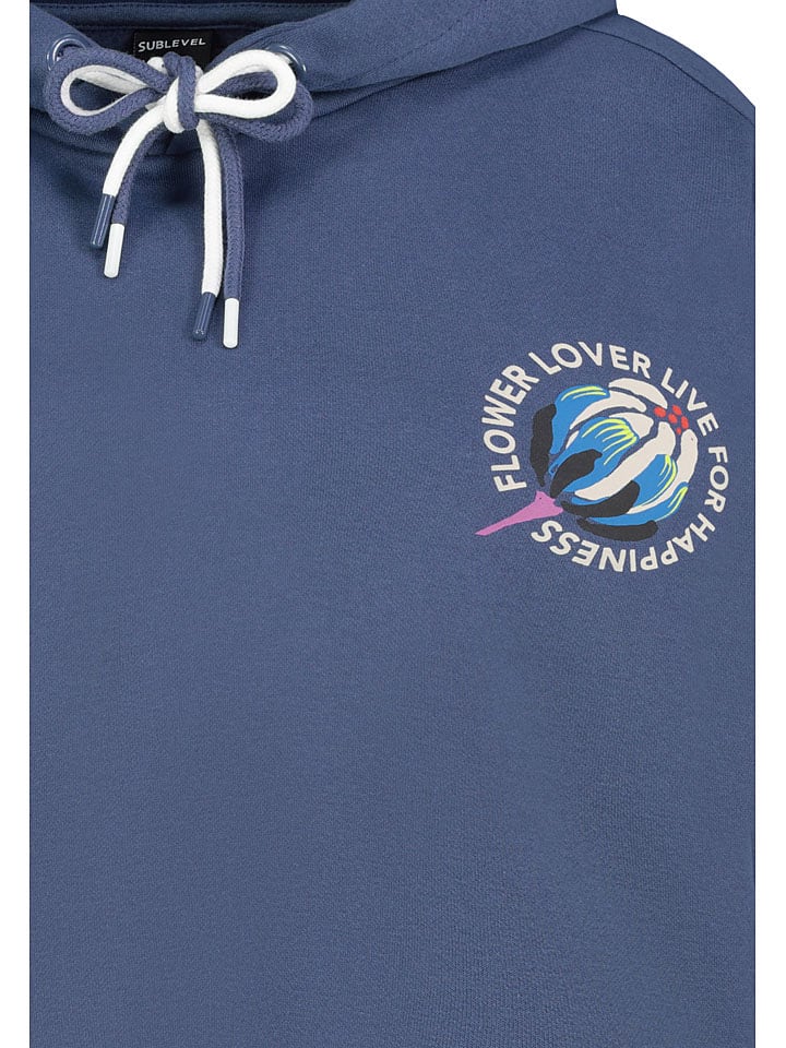 Mikina Sublevel Blau 8156652 Hoodie in Blau - 3