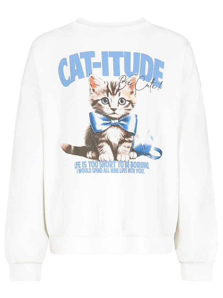 Mikina Sublevel Weiß 2626821 Sweatshirt in Weiß - 2