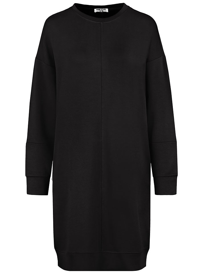 Šaty Sublevel Schwarz 8677987 Sweatkleid in Schwarz - 2