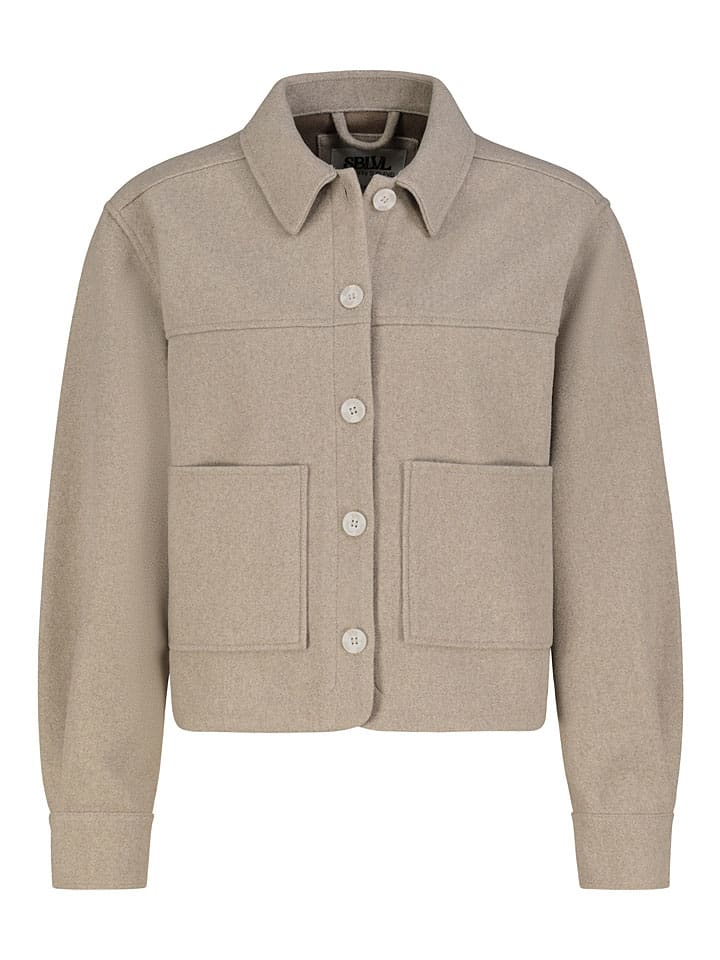 Dámska bunda Sublevel Beige 2417191 Hemdjacke in Beige - 2