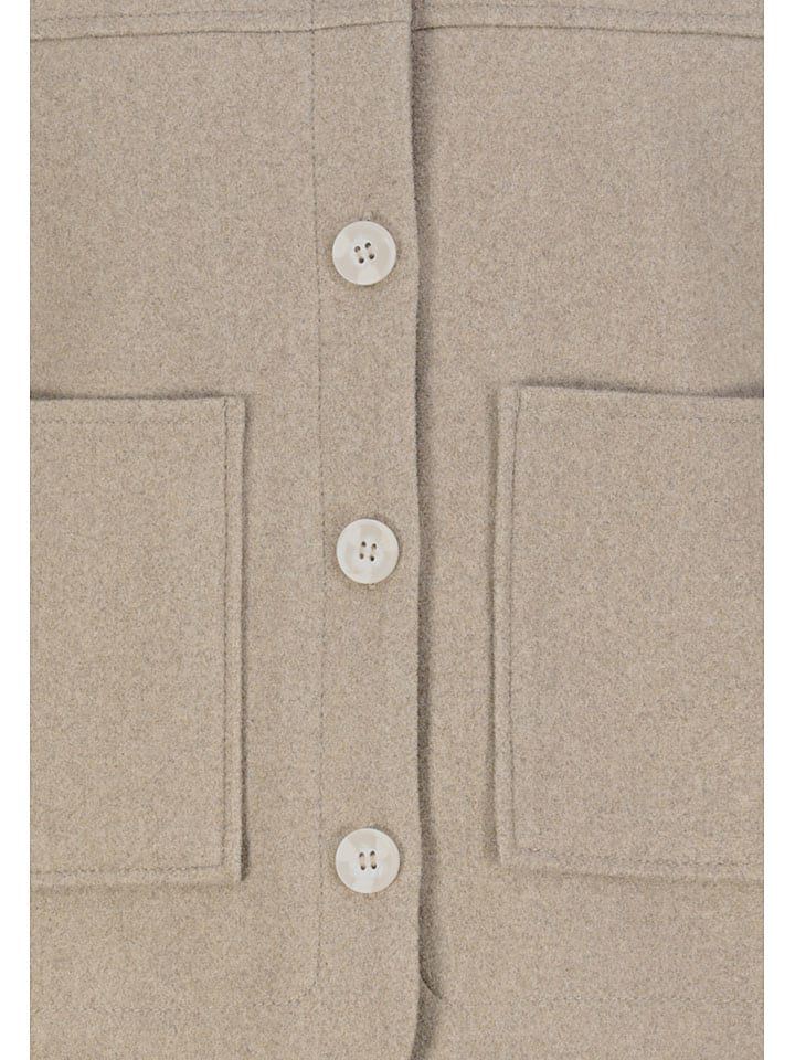 Dámska bunda Sublevel Beige 2417191 Hemdjacke in Beige - 4