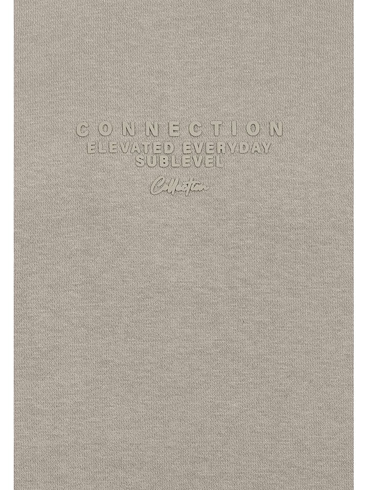 Mikina Sublevel Taupe 634301 Hoodie in Taupe - 3