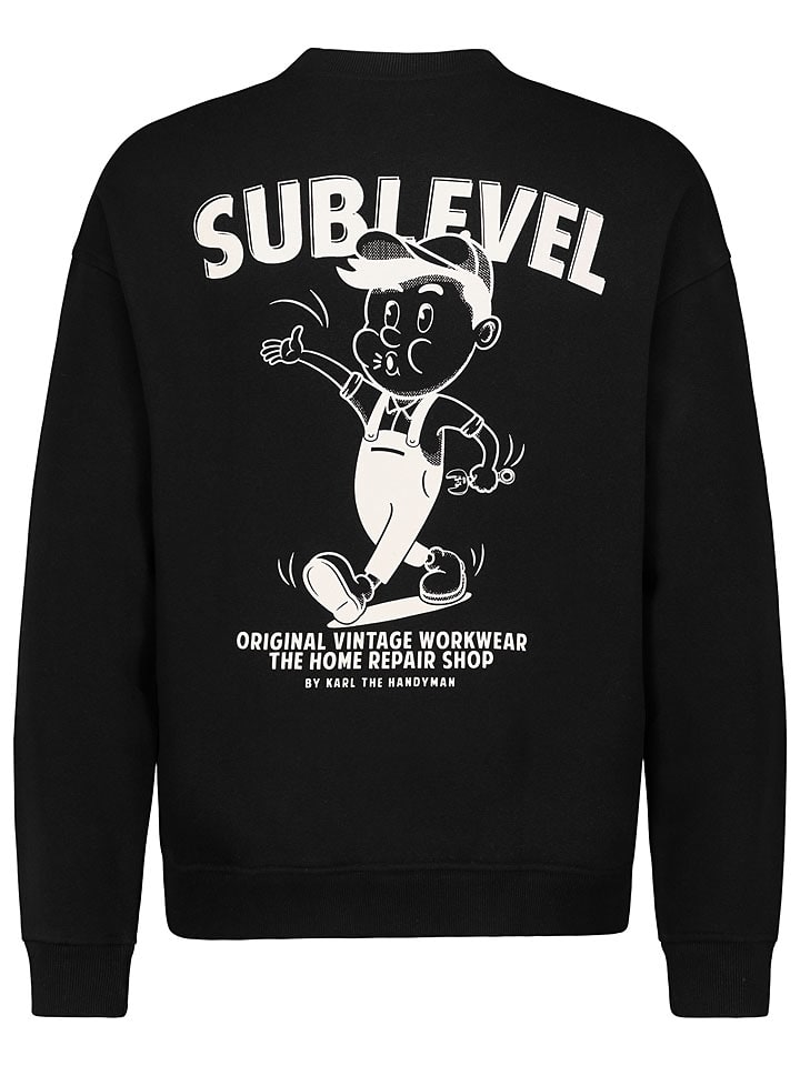 Mikina Sublevel Schwarz 206667 Sweatshirt in Schwarz - 2