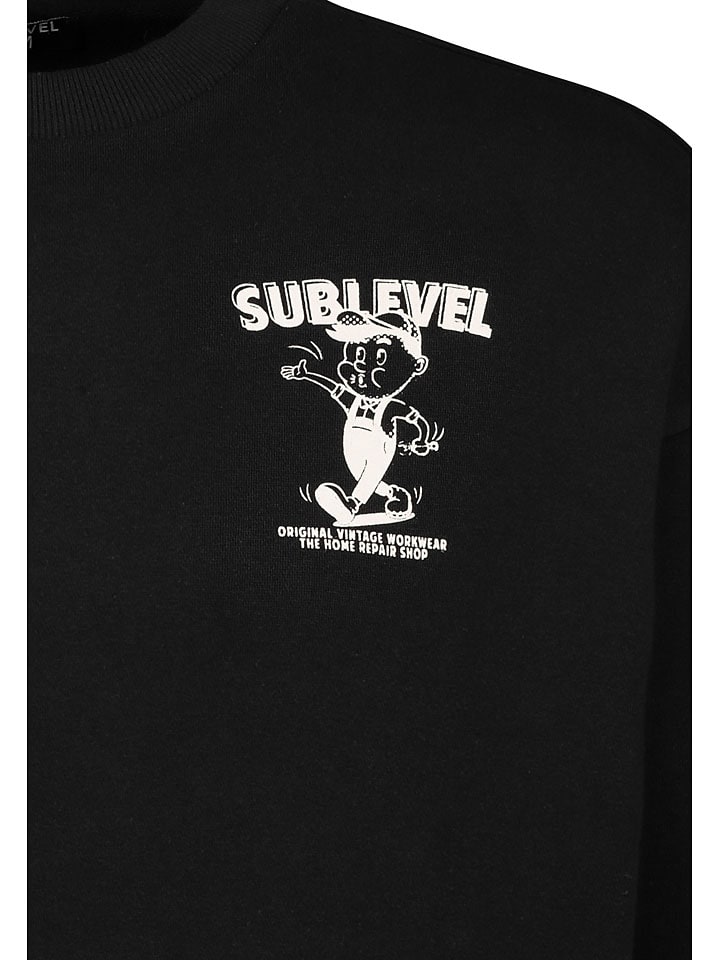 Mikina Sublevel Schwarz 206667 Sweatshirt in Schwarz - 3