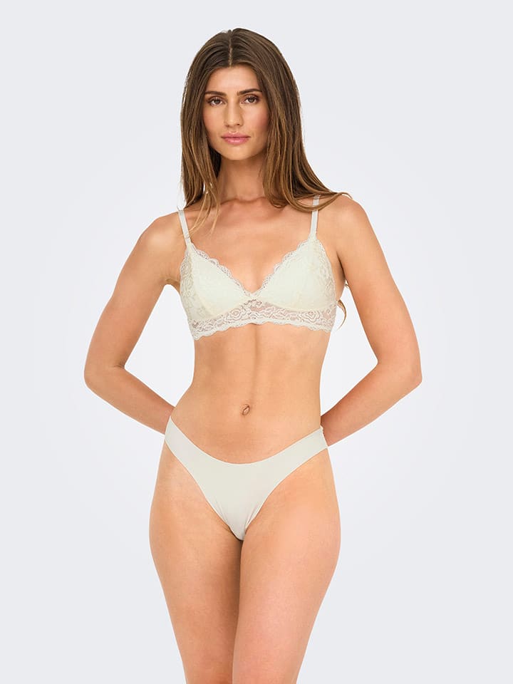 Športová podprsenka ONLY Creme 4918270 Bustier in Creme - 5