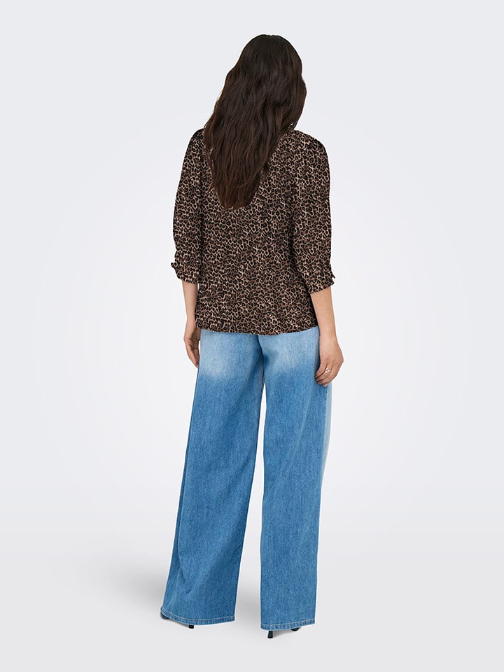 ONLY Hellbraun/ Schwarz 7949310 Bluse in Hellbraun/ Schwarz - 2