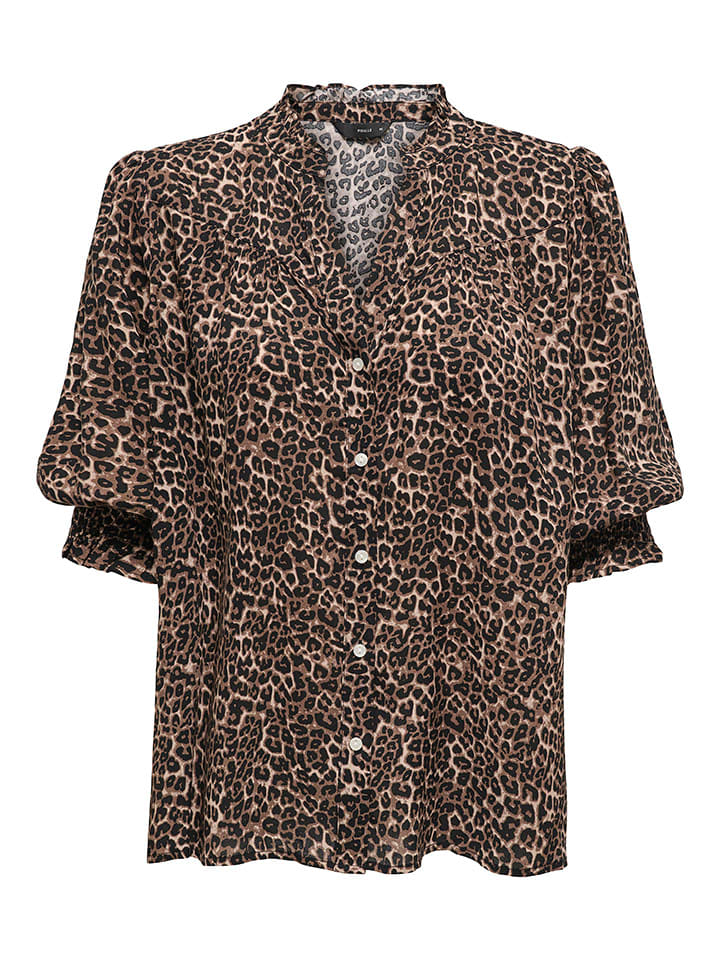 ONLY Hellbraun/ Schwarz 7949310 Bluse in Hellbraun/ Schwarz - 3