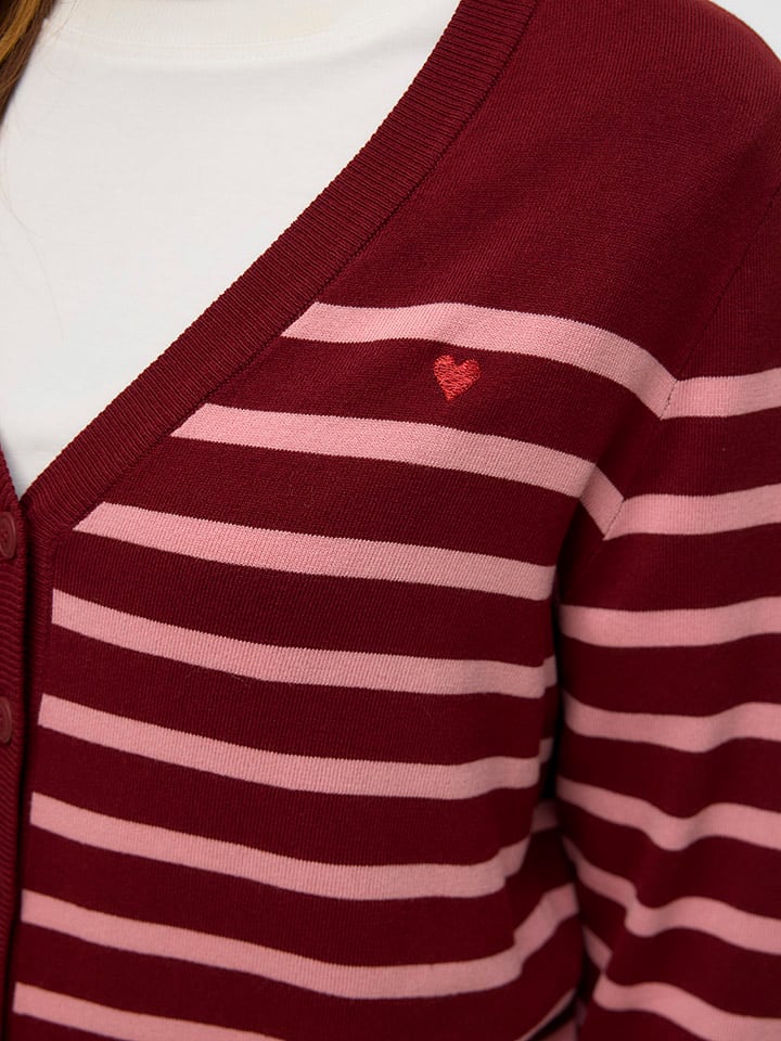 Sveter ONLY Bordeaux/ Rosa 402588 Cardigan in Bordeaux/ Rosa - 4