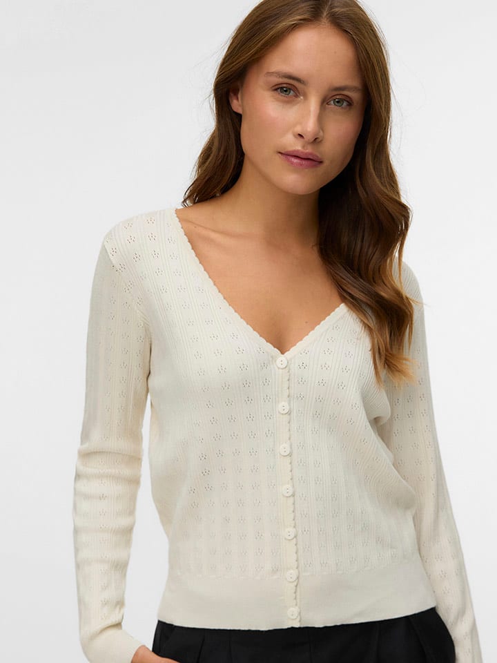 Sveter ONLY Creme 5467049 Cardigan in Creme - 2