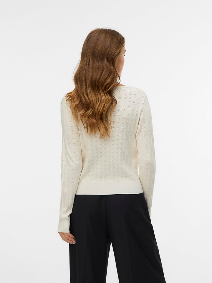 Sveter ONLY Creme 5467049 Cardigan in Creme - 4