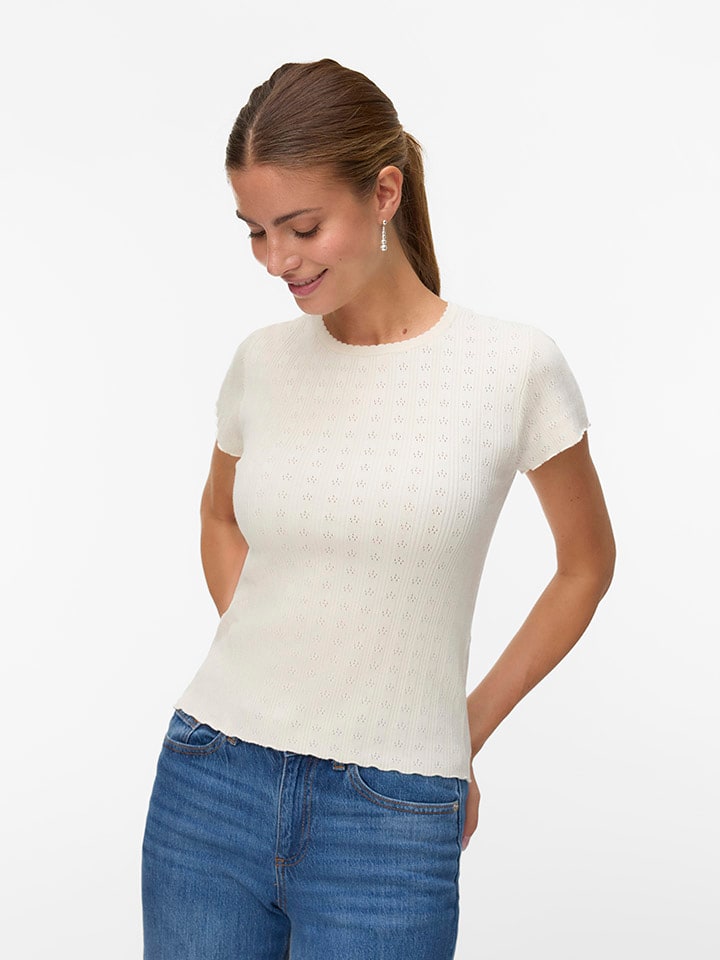 Tričko ONLY Creme 5398926 Shirt in Creme - 3