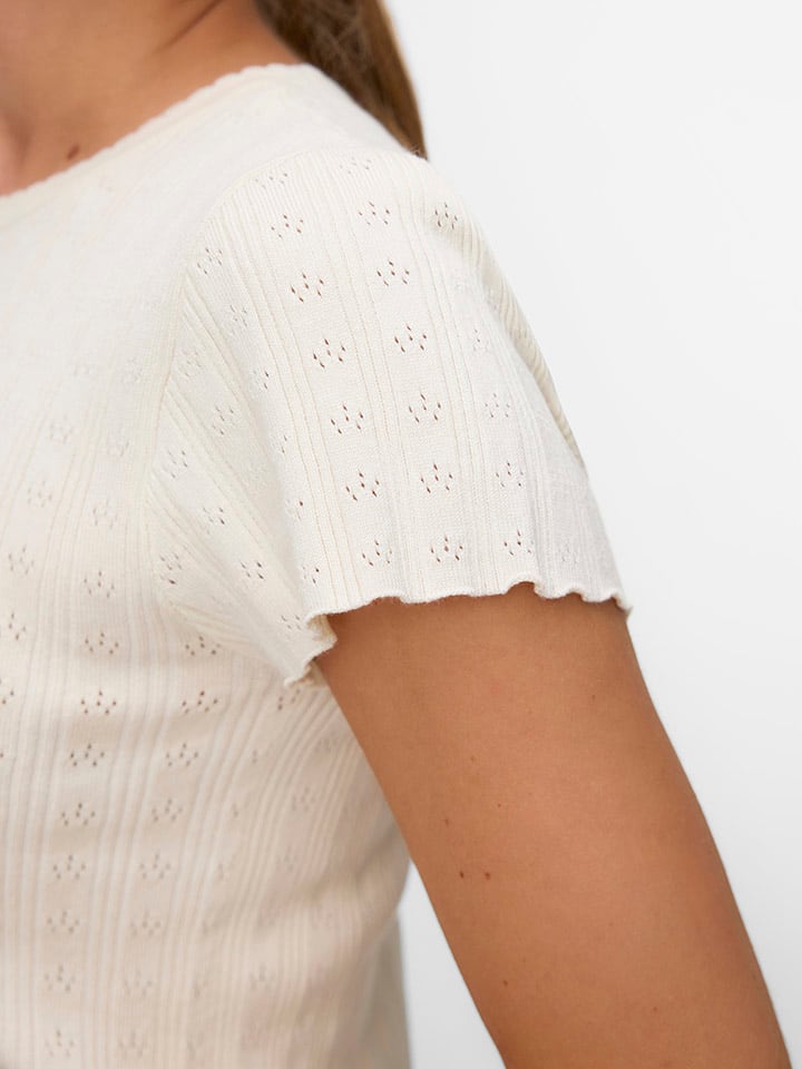 Tričko ONLY Creme 5398926 Shirt in Creme - 4