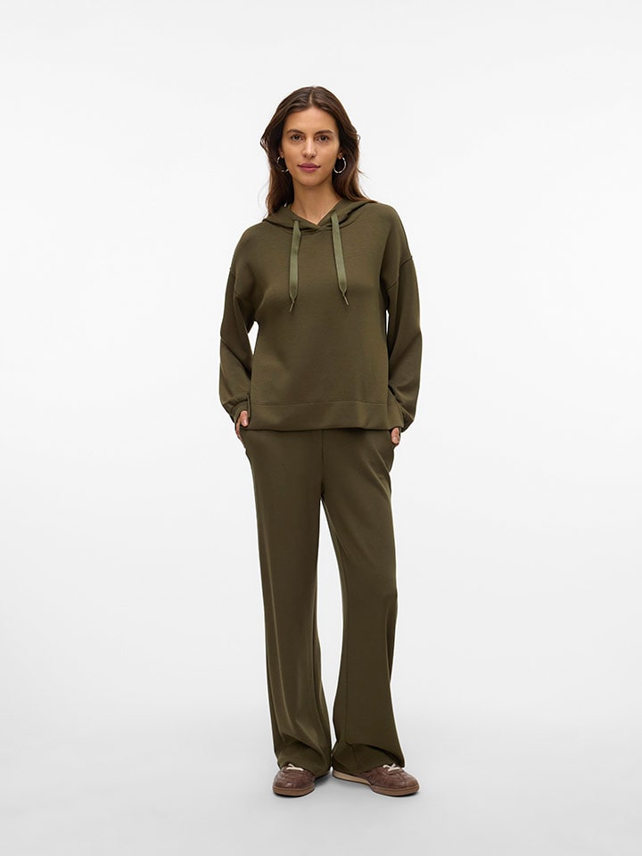 Mikina ONLY Khaki 338059 Hoodie in Khaki - 3