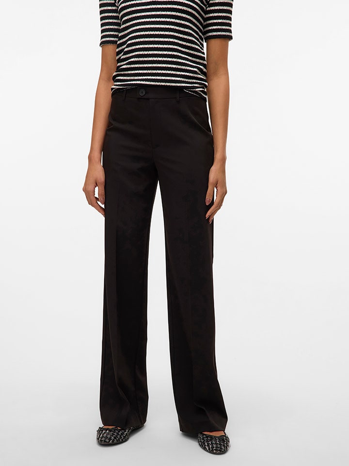Nohavice ONLY Schwarz 236361 Marlenehose in Schwarz - 1