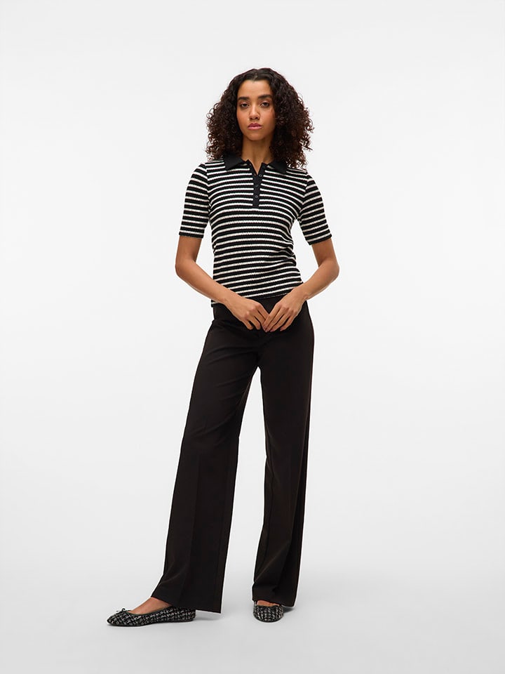 Nohavice ONLY Schwarz 236361 Marlenehose in Schwarz - 3