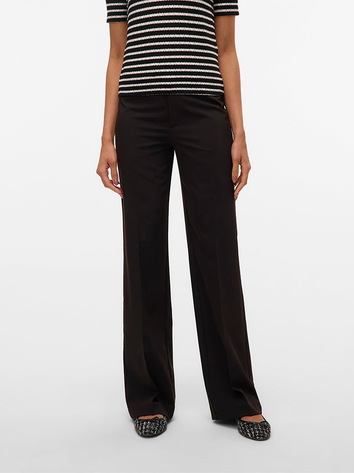 Nohavice ONLY Schwarz 236361 Marlenehose in Schwarz - 4