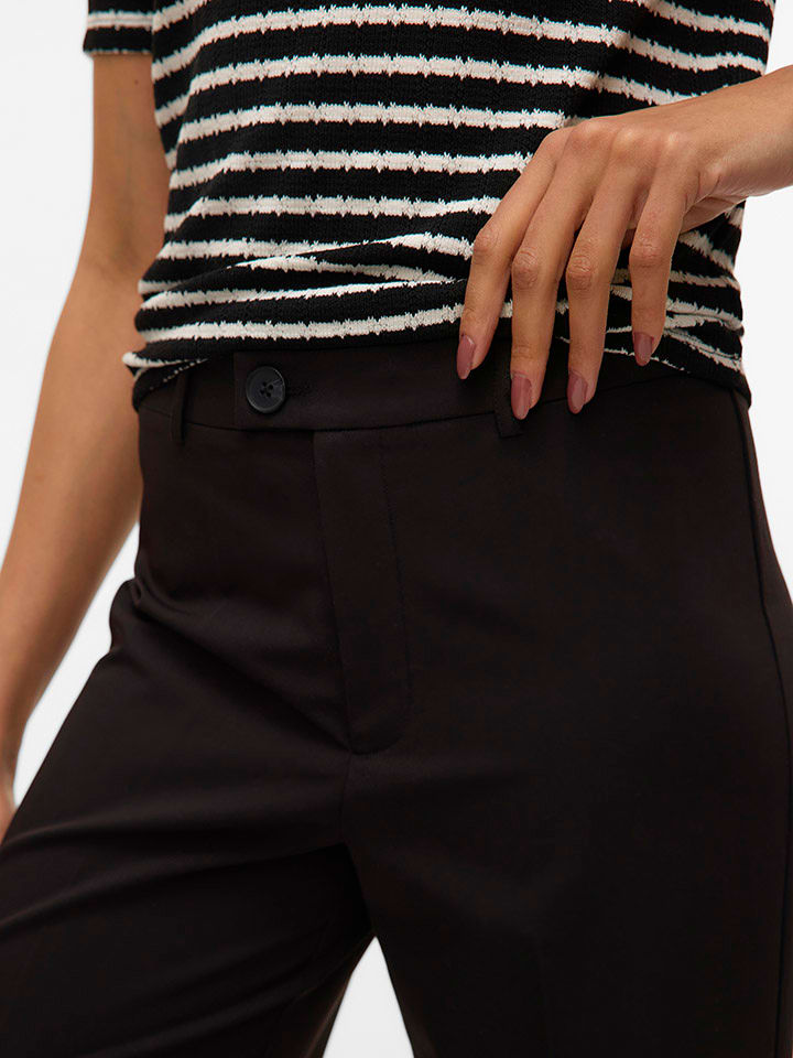 Nohavice ONLY Schwarz 236361 Marlenehose in Schwarz - 5