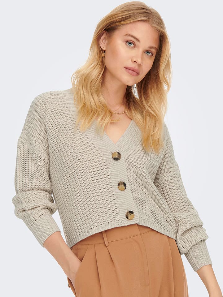 Sveter ONLY Beige 9021965 Cardigan in Beige - 4