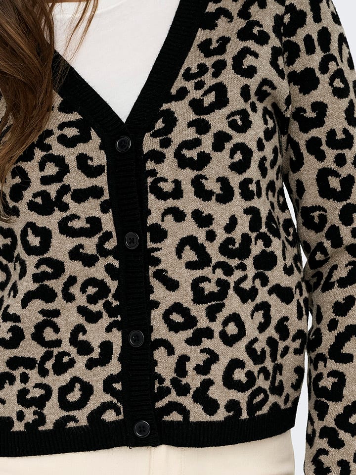 Sveter ONLY Hellbraun/ Schwarz 8557806 Cardigan in Hellbraun/ Schwarz - 3