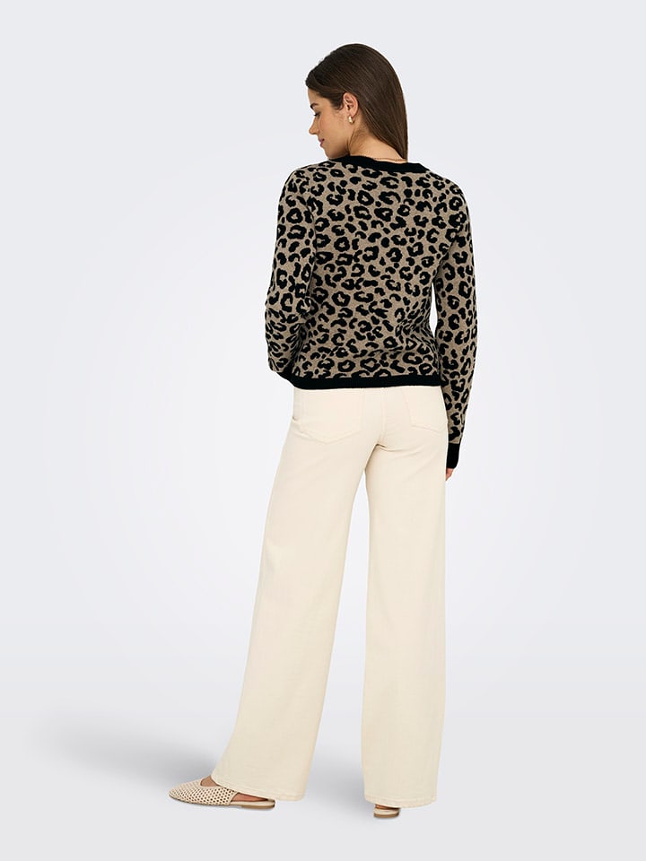 Sveter ONLY Hellbraun/ Schwarz 8557806 Cardigan in Hellbraun/ Schwarz - 5